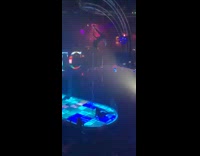 Stripper falls off pole