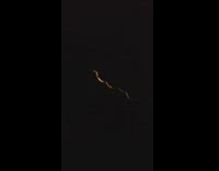 Lightning strike on the sky with long exposure