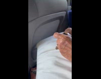 Women pranks husbands with fart spray