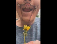 Face paint the last dandelion sloth