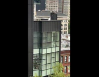 Collab WINY - Toilet seat visible from the building window