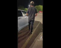 Guy opens and closes door for girlfriend funny 