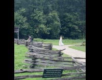 Collab IITW - Woman white dress poses at the trail