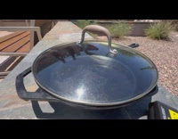 Egg cooked in a pan with the sunlight heat