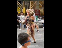 Collab winy - Woman with sequin hair cap and guitar
