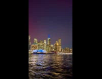 Collab WINY - Aurora Borealis sky view from Brooklyn Bridge 