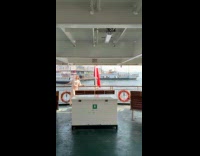 Woman sways hair by the boat handrails
