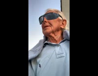 Grandpa with sunglasses filter on confused he doesnt have it