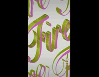 Results of fire art lettering 