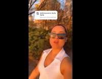 Woman enjoys sunset but rants about the rat situation in New York