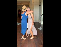 Embarrassed Lady Laughs  off Questions by Family