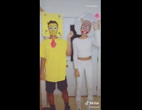 Spongebob Sandy ripped pants dance