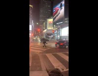 Car spin drift road traffic light police chase