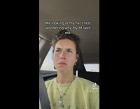 Girl with flat chest wonders why boyfriend likes her 