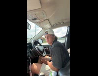 Guy reacts at girlfriend stop scratch back