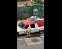 Saw the ghostbuster van parked in street