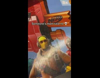 Nerf Gun in Breads Section of Supermarket