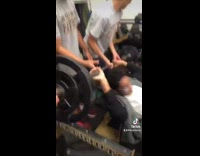 Messing around in 7AM weight lifting class