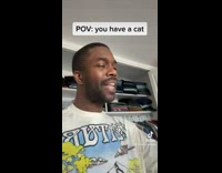 ClipsIG - Man Leaves Colorful sweater then Cats Lays Over