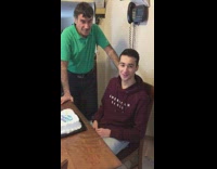 Kid maroon sweater 19th birthday wants to get drunk