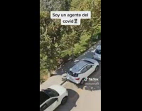 Guy throws egg at friend bench sidewalk 