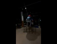 Man red Coca-Cola hat attempts backflip failed