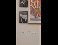 Dump photos of dog displayed in bathroom