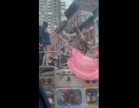 Group parties at van rolling on street part 2