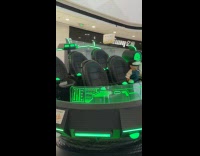 Kid rides VR machine like a boss