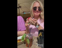 Woman Secretly Puts Alcohol in Drink with Hand Sanitizer Bottle 