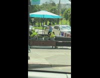 Woman helmet blue top selfie