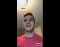 Guy pretends to be snake, bee, spider, mouse attacking humans