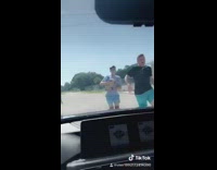 Guys steal beer from delivery truck