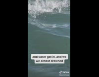 Mom makes kids wear masks in water