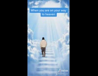 White sweater guy walks up stairs heaven 