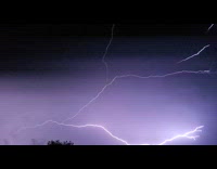 Man films lightning strike in slow motion 