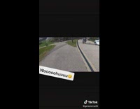 Longboard rolls into storm drain fail guy