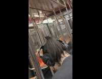 Black beanie guy smokes subway face masks 