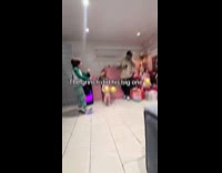 The Grinch surprise kids dance at home