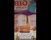 Girl mayo jello prank boyfriend spoon eat