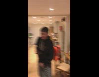 Chicken jump on window men watch movie