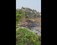 2 women sit at beach with dog 
