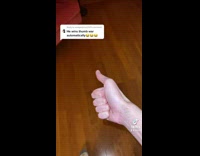 Collab BitchIG2 - Guy with extra long thumb knocks over water bottle