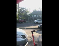 Girl bikini dance parking lot red truck part 1