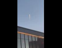 Collab WINY - Rocket launch ascend on sky visible trail