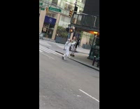 Guy walks around wrapped in toilet paper 