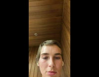 Woman lets out fart in sauna 