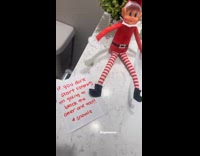 Mom pranks kid with elf on the shelf