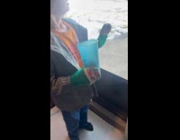 Siblings caught mole in backyard 