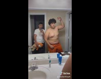 Flip switch challenge two guys stuffed bear 